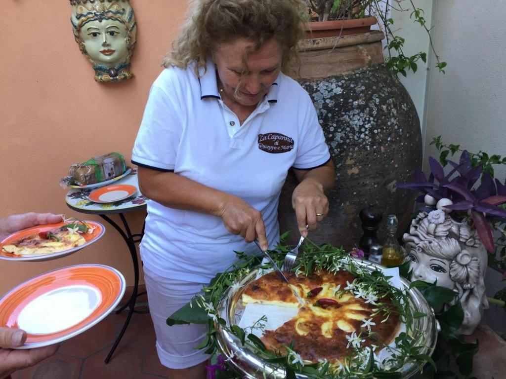 לינה וארוחת בוקר טאורמינה La Capanna Di Giuseppe E Maria מראה חיצוני תמונה